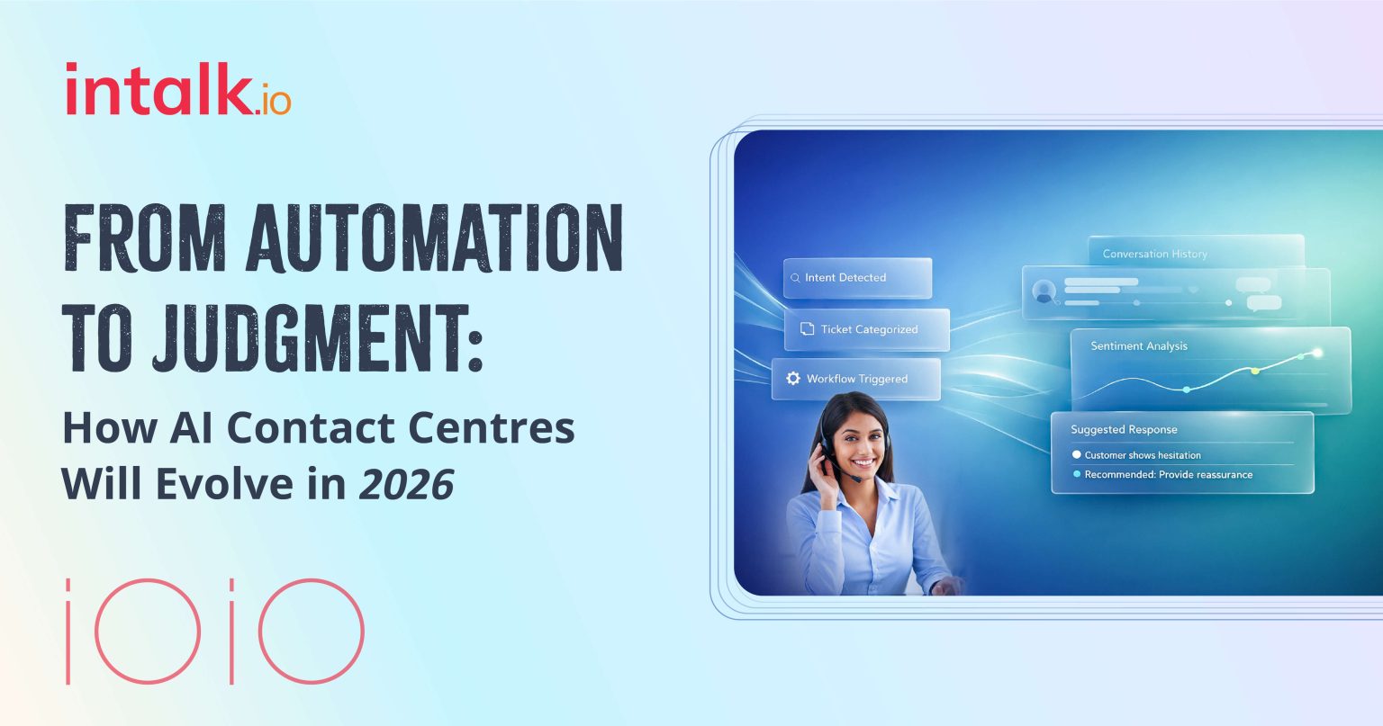 AI Contact Centers 2026 | From Automation to Judgment with Intalk